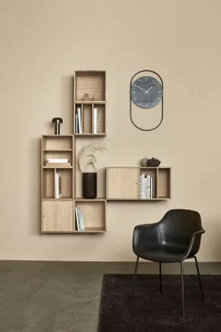 Andersen - Furniture A-Wall Clock - Black with black metal ring