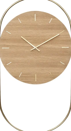 Andersen - Furniture A-Wall Clock - Oak with brass ring Clearance