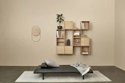 Andersen - Furniture A-Wall Clock - Oak with brass ring Clearance