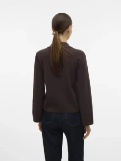 Aware AWHANNA LS KNIT CARDIGAN NOOS Chocolate torte Hot