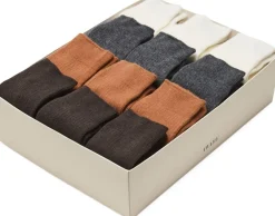 Aware AWNELLA SOCK BOX Chocolate plum/rib Outlet