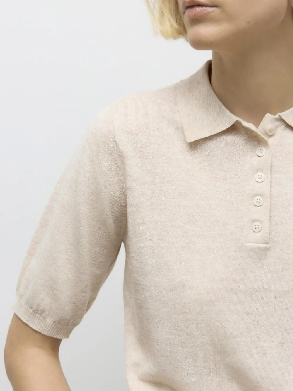 AWSIKITA SS O-NECK POLO KNIT>Aware Discount