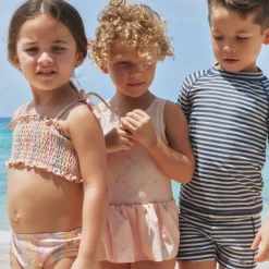 Wheat Badedragt Erna Powder checked flowers