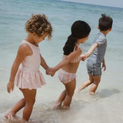 Wheat Badedragt Erna Powder checked flowers