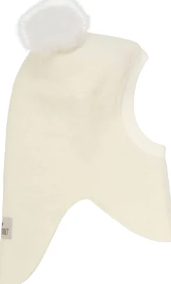 Børn Huttelihut Balaclava Wool Alpaca Pompoms