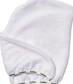 Bamboo Hair Towel Wrap, White>Hairlust New