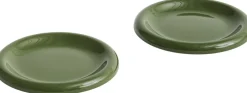 Barro Plate-Set of 2-Ø18-Green>Hay New