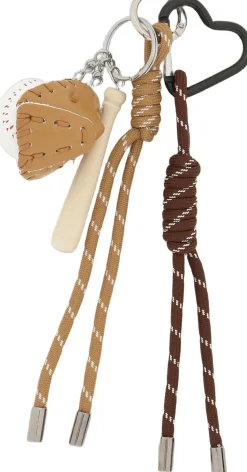 SUI AVA Baseball Bag Charm Beige Clearance