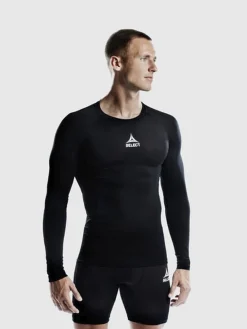 Select Baselayer langærmet Sort Online