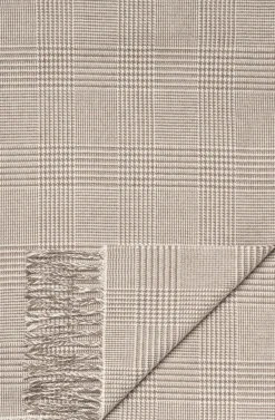 ETON Beige Prince Of Wales Merino Wool Scarf Lysebrun Discount