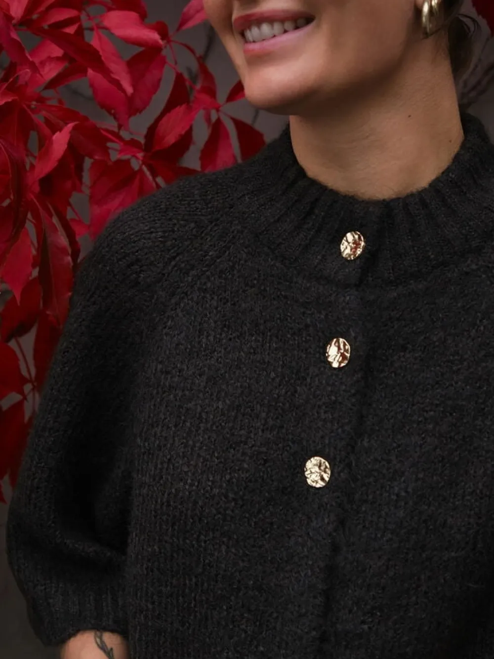 Benuta Fluffy Knit Cardigan>Neo Noir Sale