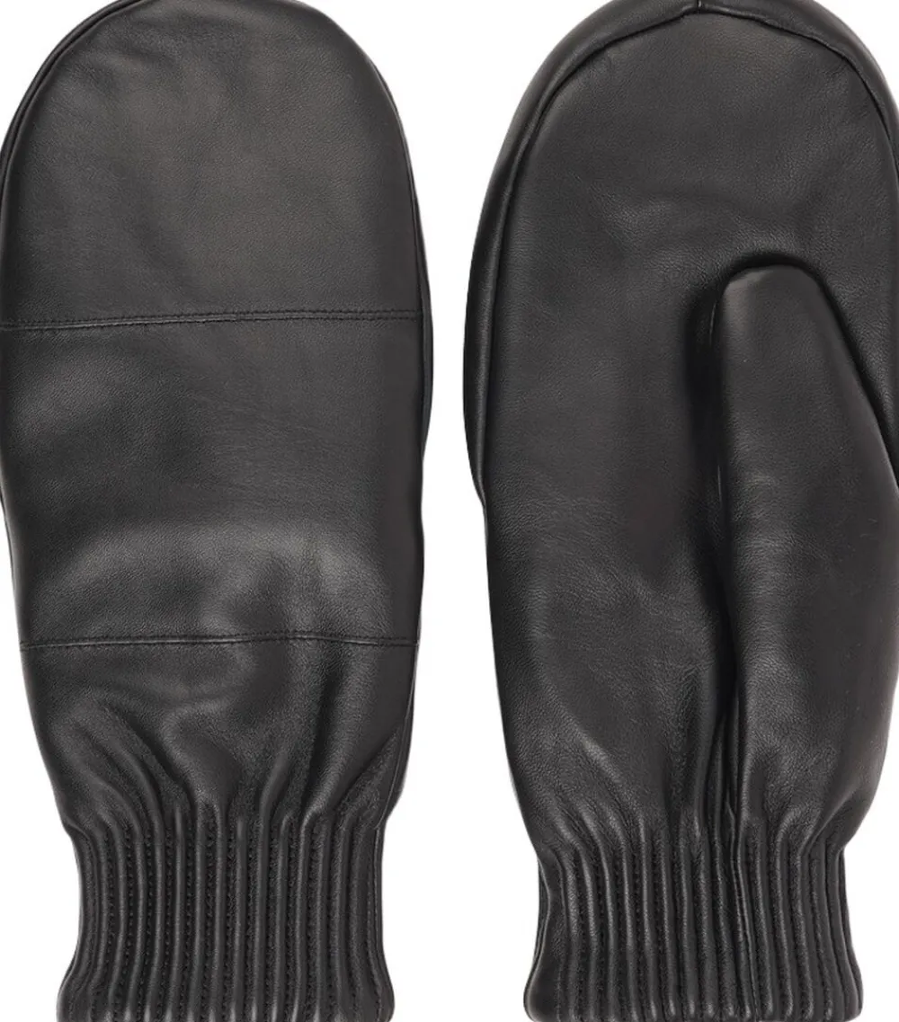 BERGAMO - THICK LEATHER MITTENS W/ FLEECE LINING>Lovelies