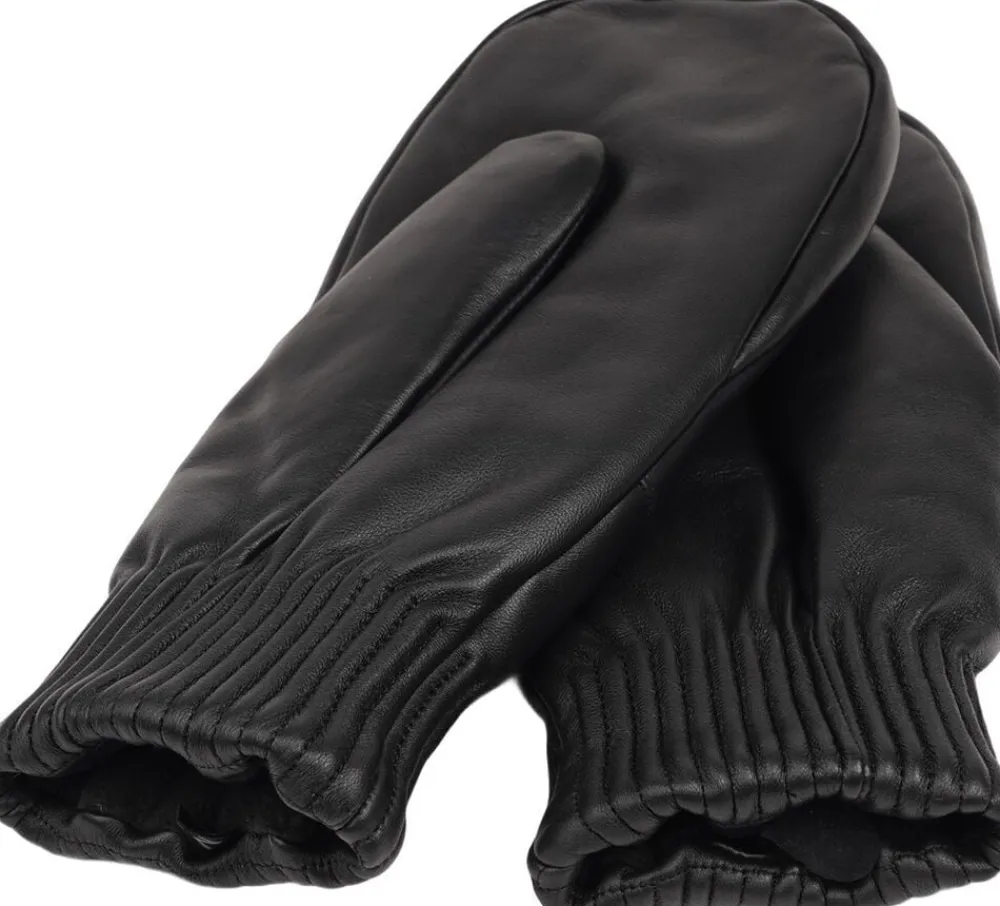 BERGAMO - THICK LEATHER MITTENS W/ FLEECE LINING>Lovelies