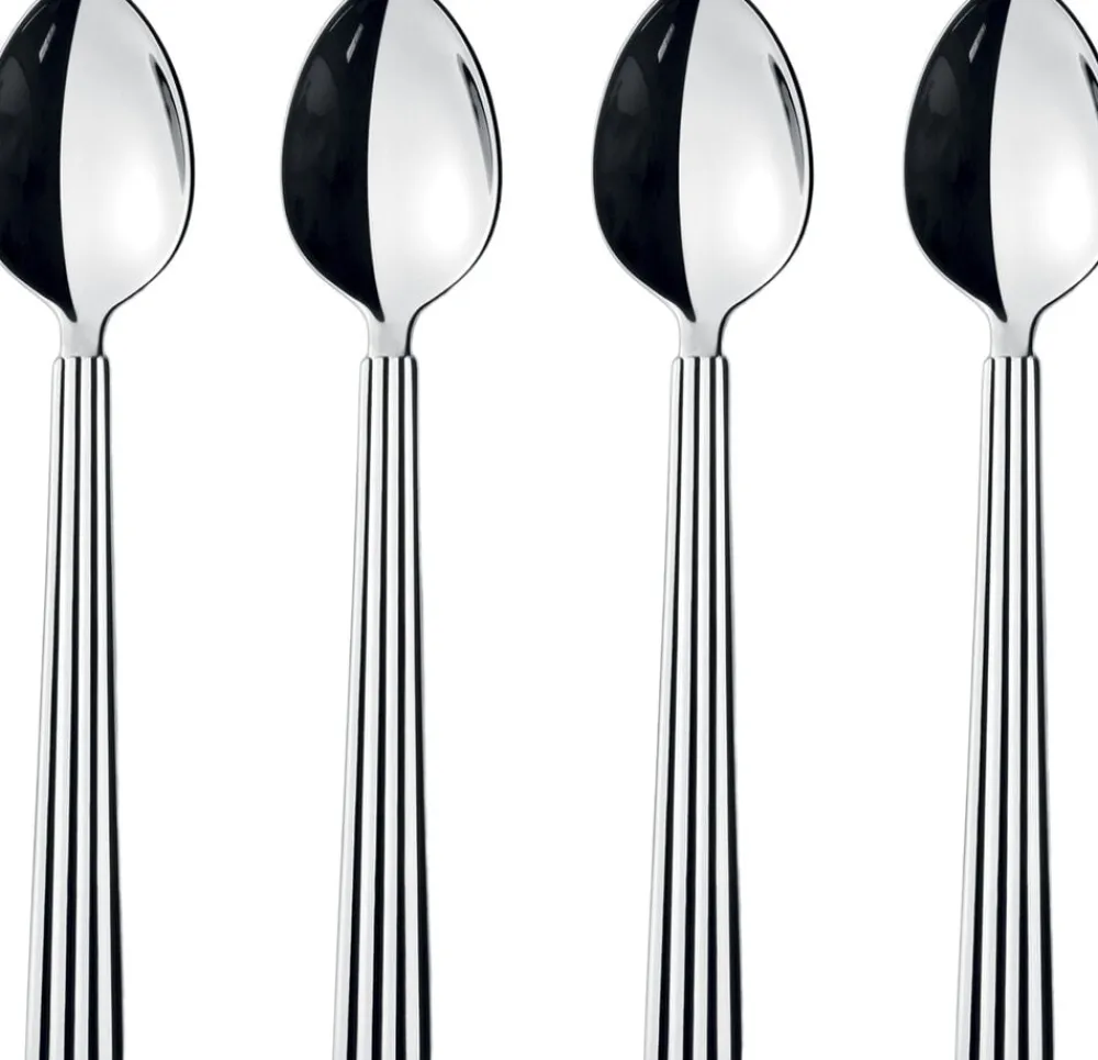 Georg Jensen BERNADOTTE TEA/COFFEE SPOON GIFTBOX SS 4 PCS New