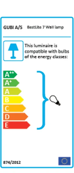Gubi Bestlite BL7 væglampe New
