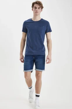 Blend BHNOEL TEE Denim blue Outlet