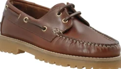 BIACAPRI Boat Shoe Pull Up Leather>Bianco Hot