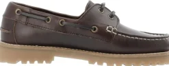 Bianco BIACAPRI Boat Shoe Pull Up Leather Dark brown Clearance