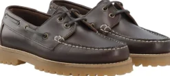 Bianco BIACAPRI Boat Shoe Pull Up Leather Dark brown Clearance