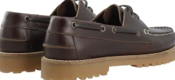 Bianco BIACAPRI Boat Shoe Pull Up Leather Dark brown Clearance