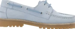 Bianco BIACAPRI Boat Shoe Suede Baby blue