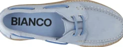 Bianco BIACAPRI Boat Shoe Suede Baby blue