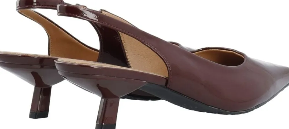 Dame Bianco BIAKRISTIN Kitten Heel Slingback Patent