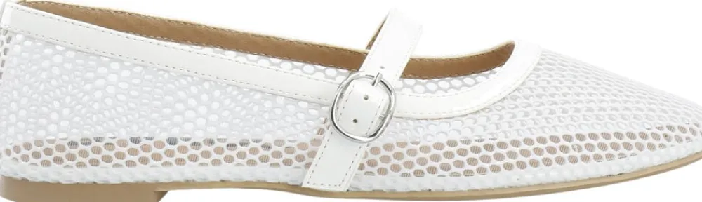 Bianco BIALILJA Mary Jane Mesh White Online