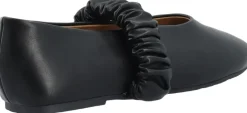 Bianco BIALUNA Scrunchie Ballet Flat Faux Leather Black Clearance