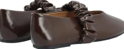 BIALUNA Scrunchie Ballet Flat Faux Leather><noscript><img width=