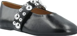 Bianco BIALUNA Studded Ballet Flat Faux Leather Black Outlet