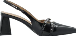 Bianco BIAMARALYN Buckle Slingback Faux Leather Black patent Online