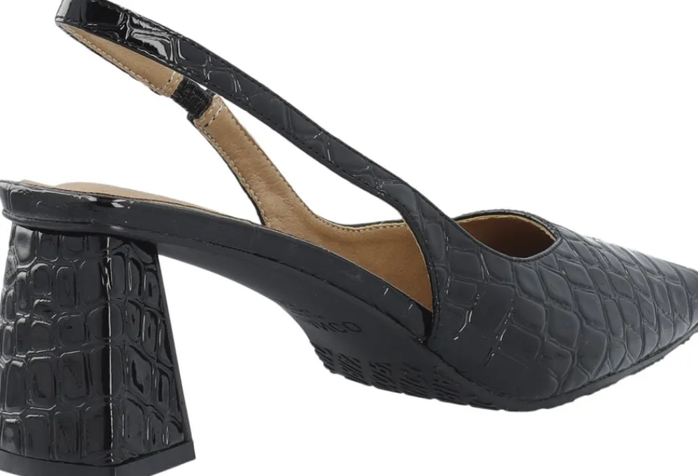 Bianco BIAMARALYN Slingback Croco Patent Black croco patent Discount