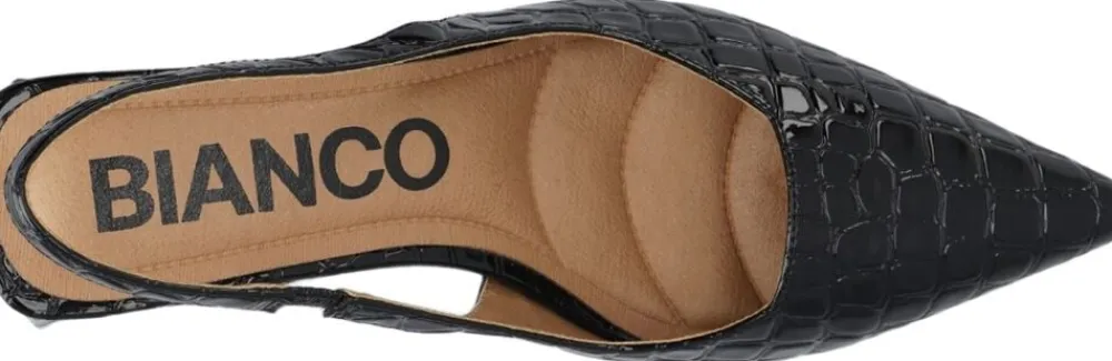 Bianco BIAMARALYN Slingback Croco Patent Black croco patent Discount