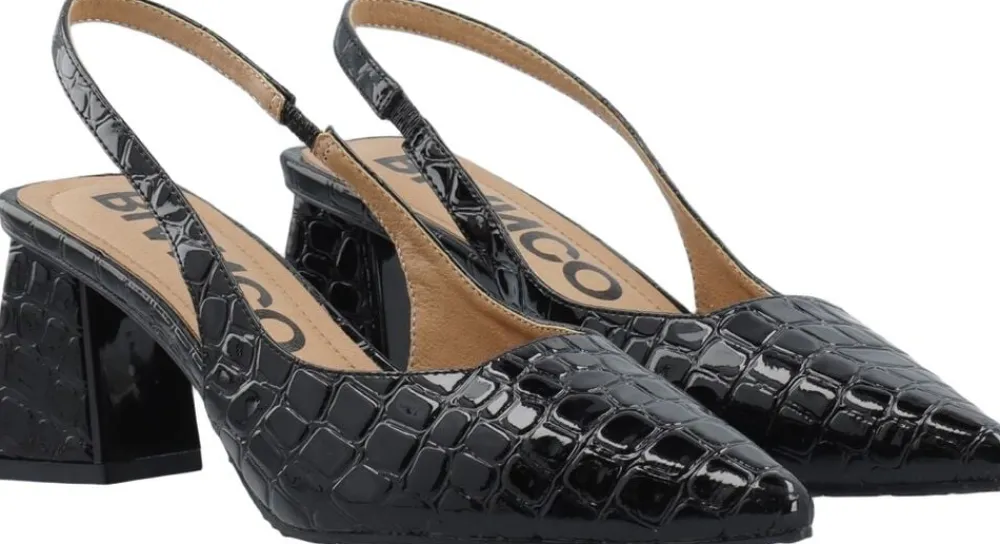 Bianco BIAMARALYN Slingback Croco Patent Black croco patent Discount