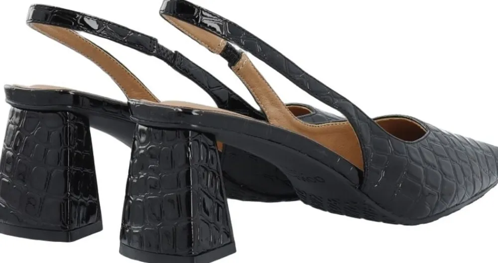 Bianco BIAMARALYN Slingback Croco Patent Black croco patent Discount