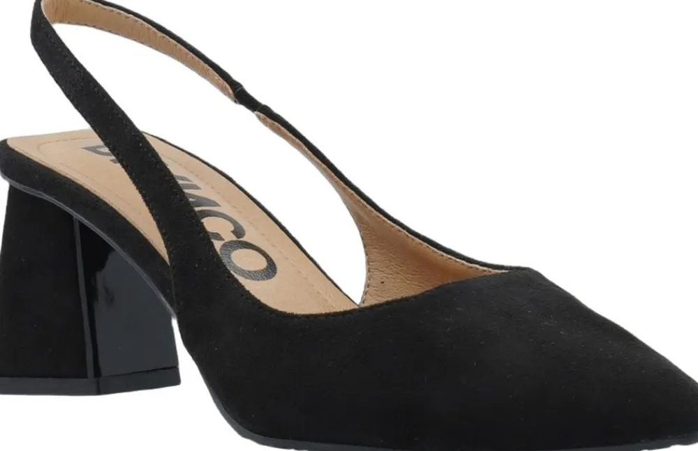 Bianco BIAMARALYN Slingback Faux Suede Black