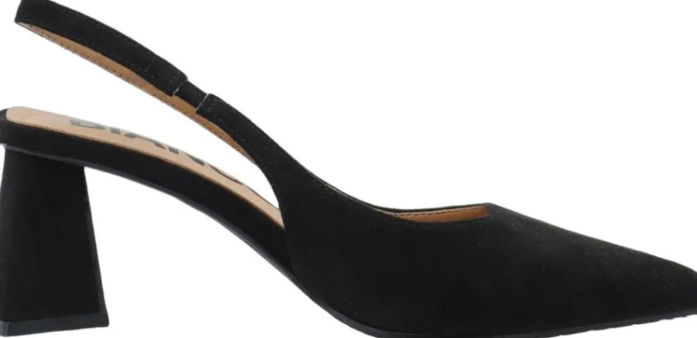 Bianco BIAMARALYN Slingback Faux Suede Black