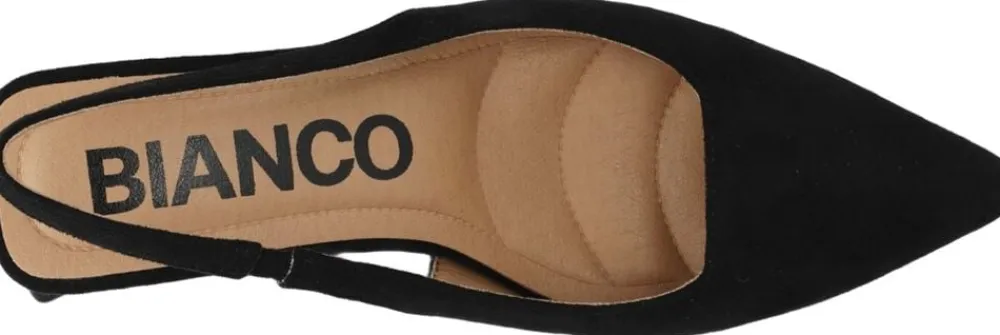 Bianco BIAMARALYN Slingback Faux Suede Black