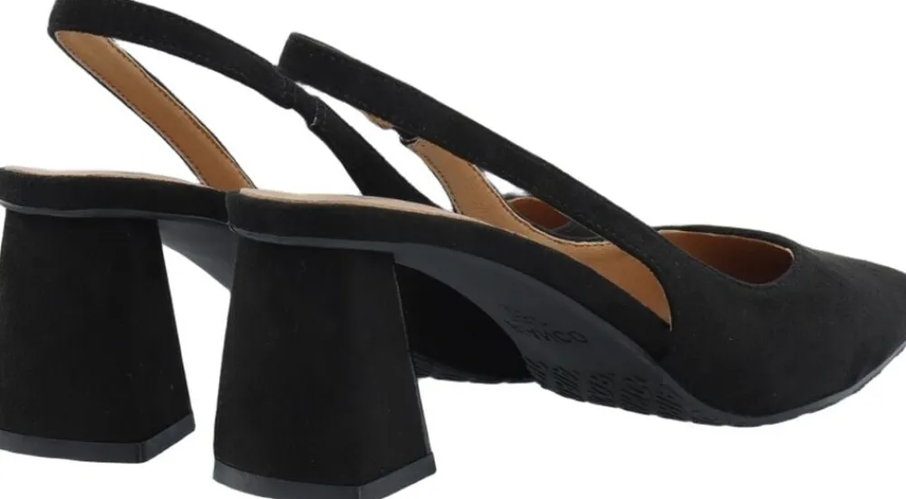 Bianco BIAMARALYN Slingback Faux Suede Black