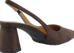 Bianco BIAMARALYN Slingback Faux Suede Dark brown Hot