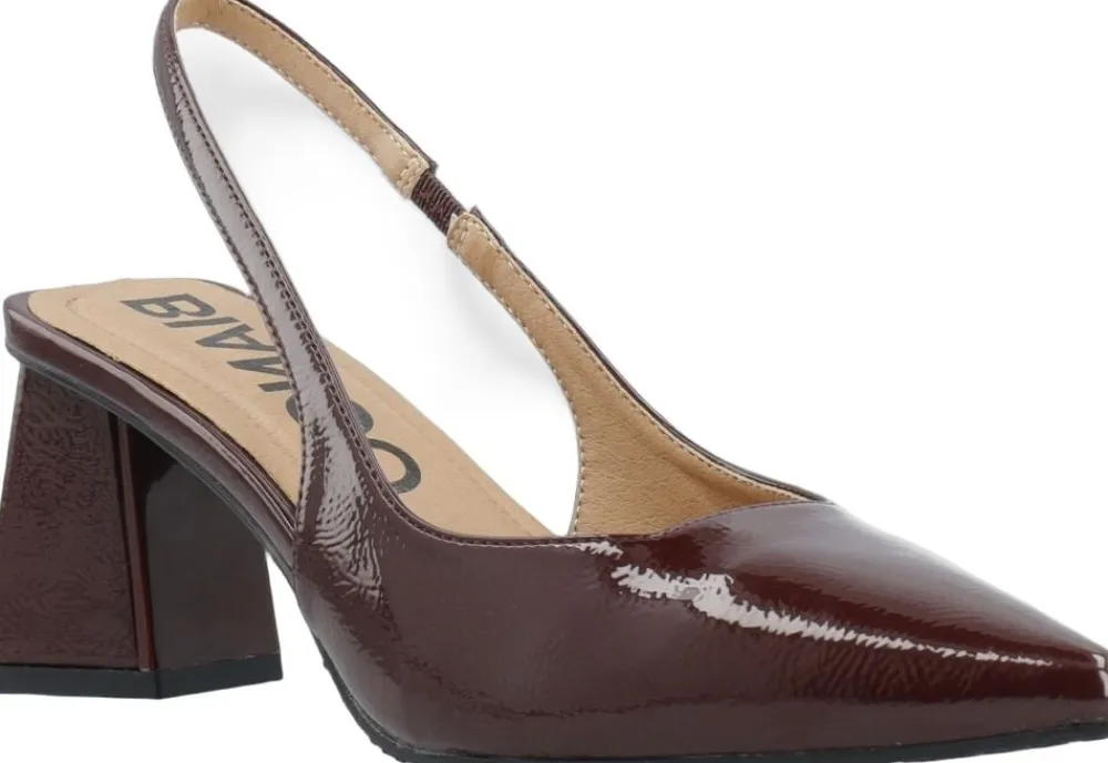 Bianco BIAMARALYN Slingback Patent Burgundy Discount