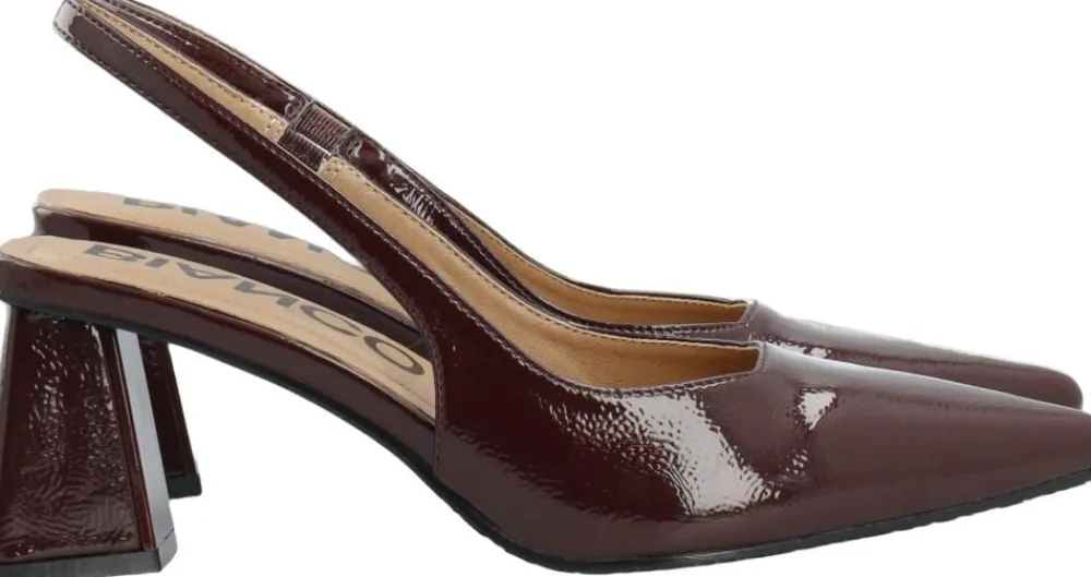 Bianco BIAMARALYN Slingback Patent Burgundy Discount