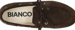 Bianco BIAMARLENE Boat Shoe Suede Brown New