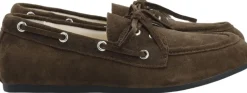Bianco BIAMARLENE Boat Shoe Suede Brown New