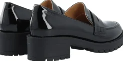 Bianco BIAPEARL Simple Penny Loafer Patent Aquarius Black Hot