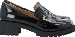 Bianco BIAPEARL Simple Penny Loafer Patent Aquarius Black Hot