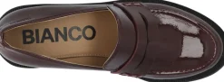 Bianco BIAPEARL Simple Penny Loafer Patent Aquarius Burgundy Sale