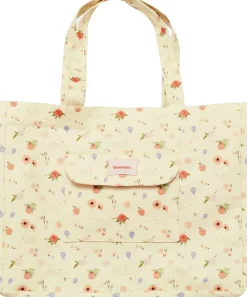 Maanesten Big Canvas Totebag Roses and Shells Multicolor
