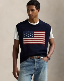 Polo Ralph Lauren Big Fit Flag Sweater Vest